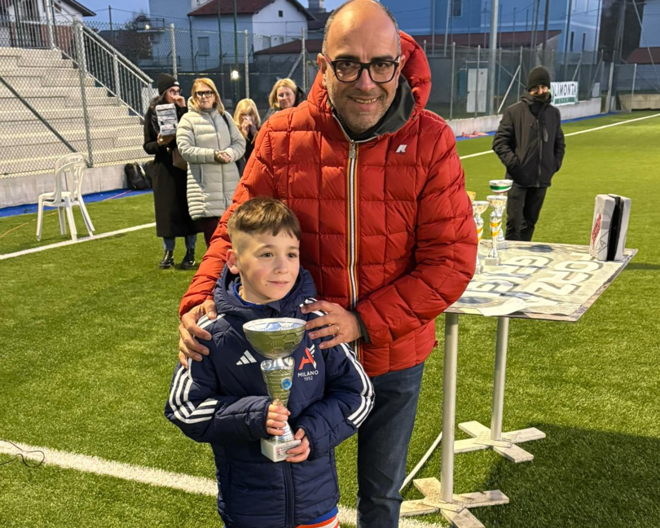 L’Assessore allo Sport Diego Bressi durante le premiazioni