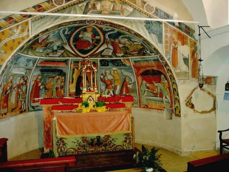 I dipinti dei Biazaci nella cappella di santo Stefano