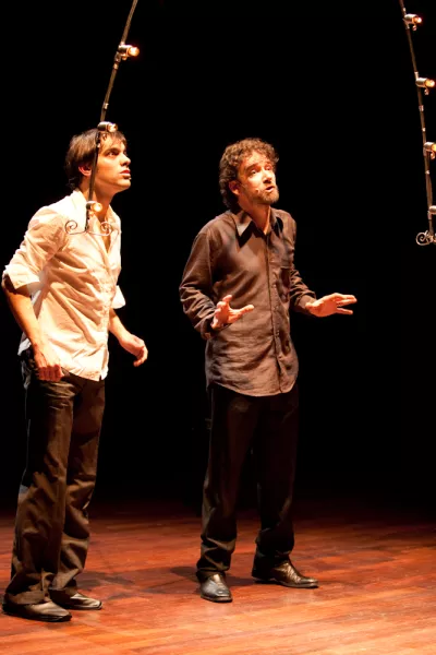 Orlando Manfredi e Luca Occelli  in scena