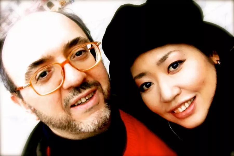 Junko Watanabe con Giuseppe Massimo Massaglia