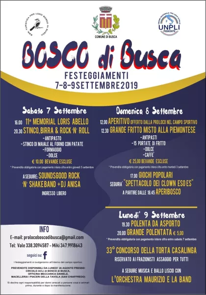 Festa in frazione Bosco
