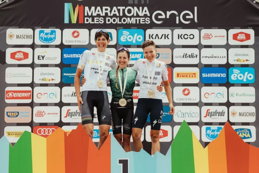 Samantha Arnaudo ha conquistata la Maratona delle Dolomiti-Enel: 138 cm in 5h05'44''