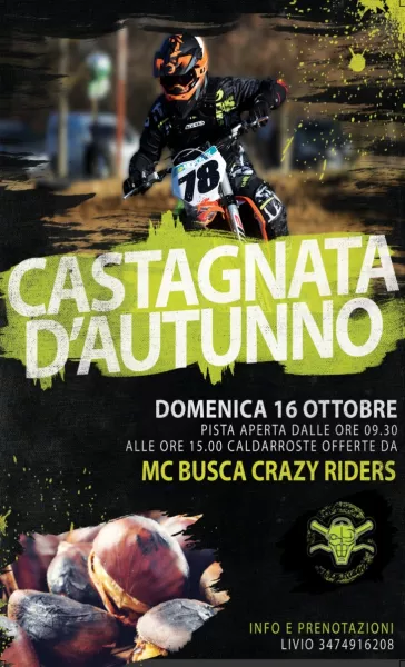 Il 16 ottobre castagnata al Moto Club Crazy Riders