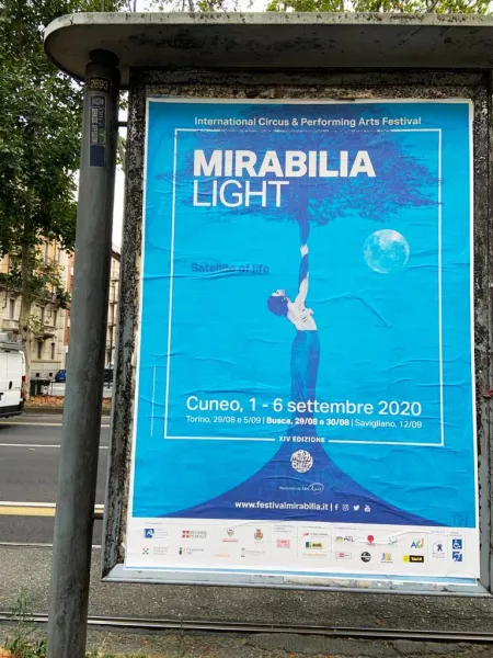 Promozione in centrocittà a Torino del Festival Mirabilia 2020