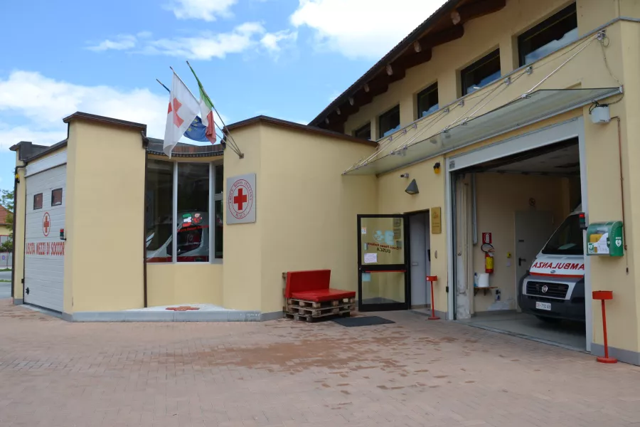 La sede della Croce Rossa del Comitato di Busca