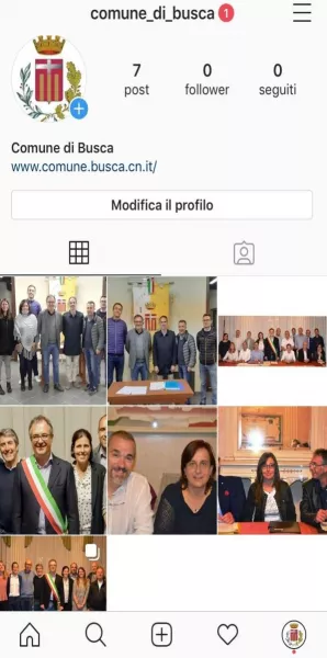 Da oggi il Comune è presente su Instagram con il profilo ufficiale 	
