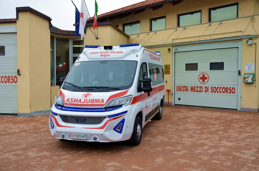 La nuova ambulanza in servizio alla Cri Busca