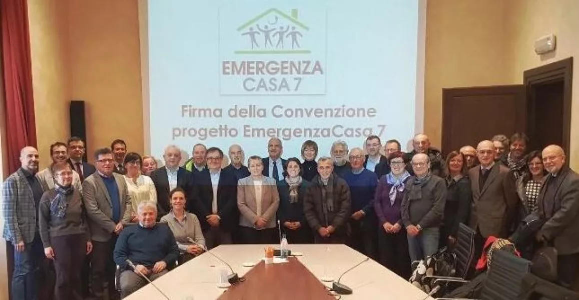 Firmata ieri a Cuneo la convenzione per il progetto “Emergenza Casa 7” tra la Fondazione Crc ed i partner locali
