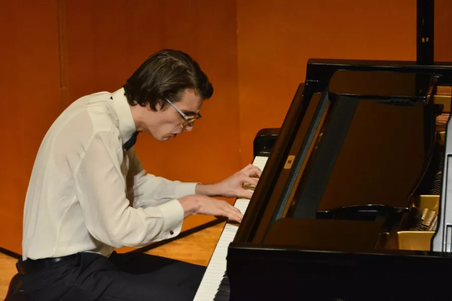 Filippo Lerda durante uno dei due concerti in Giappone