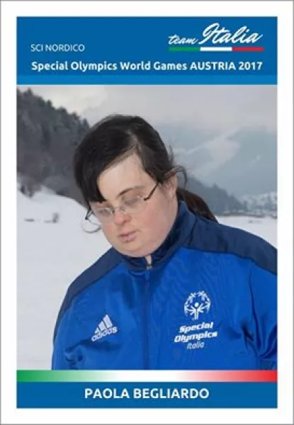 Paola Begliardo con la maglia azzura della nazionale di sci nordico