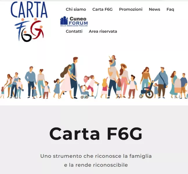 Sul portale www.cartaf6g.it tutte le informazioni