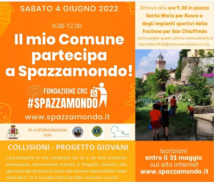 Anche Busca partecipa a “#Spazzamondo