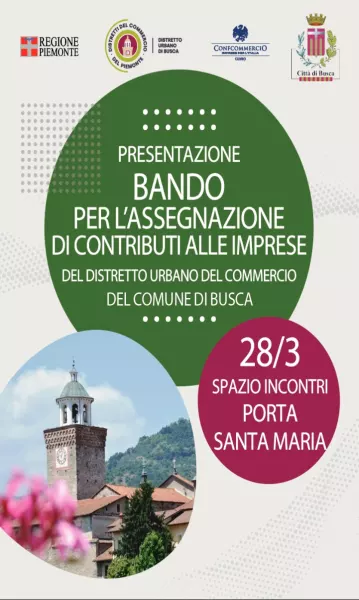 Giovedì 28 maggio presentazione del bando per i contributi alle imprese commerciali