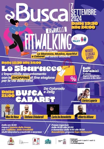 Sabato 7 settembre Aspettando la Fitwalking solidale