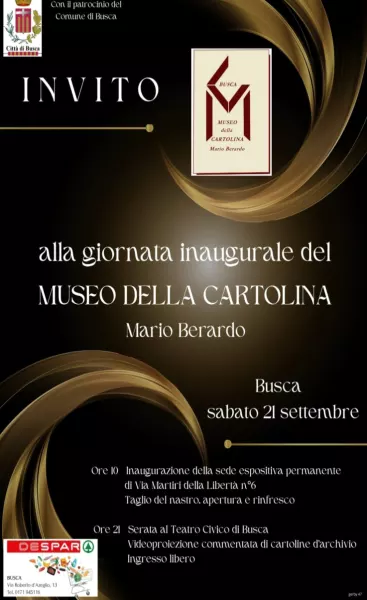 Sarà inaugurato sabato 21 settembre il Museo della cartolina 