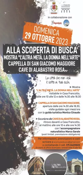  	Domenica 29 ottobre Alla scoperta di Busca 