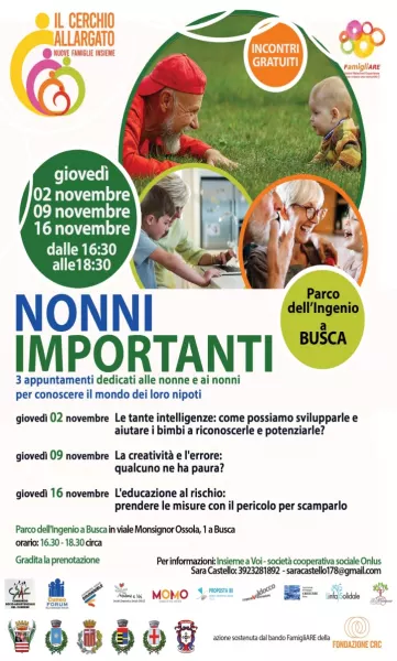 L'importanza dei nonni: tre pomeriggi al parco dell'Ingenio