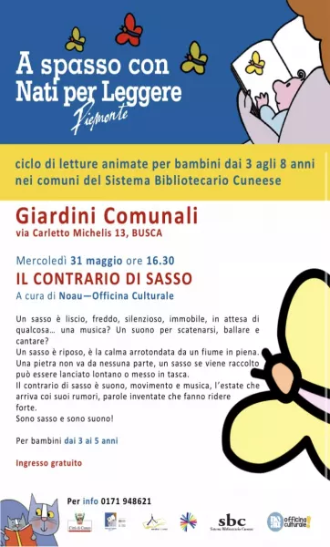 Mercoledì 31 maggio letture animate per bambini