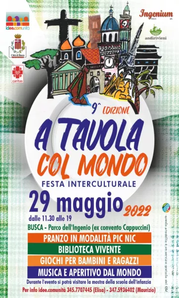 Domenica 29 maggio A tavola con il mondo