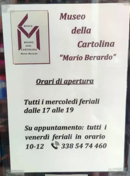 Gli orari del Museo della cartolina