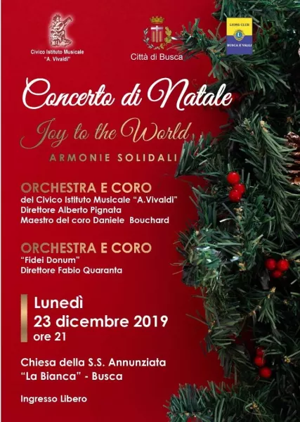 La locandina del concerto