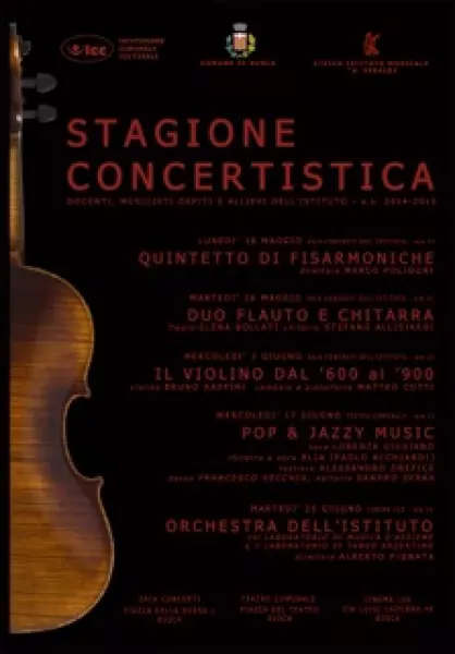  	La locandina della stagione concertistica