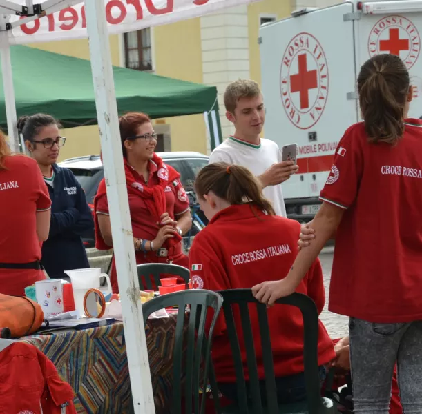 Sabato prossimo la Cri Busca si presentareà ai bambini anche con  la simulazione di un intervento 