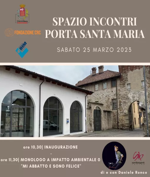 Sabato 25 marzo l’inaugurazione della sala incontri Porta Santa Maria