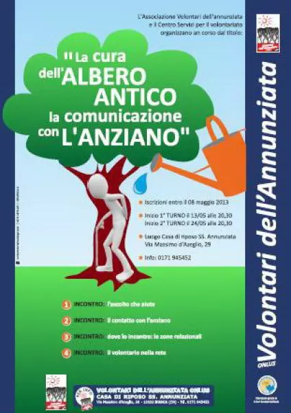 La cura dell'albero antico, la comunicazione dell'anziano