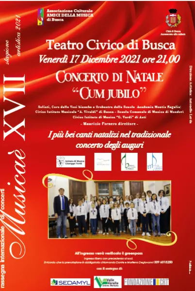 Alle ore 21 al Teatro Civico Concerto di Natale