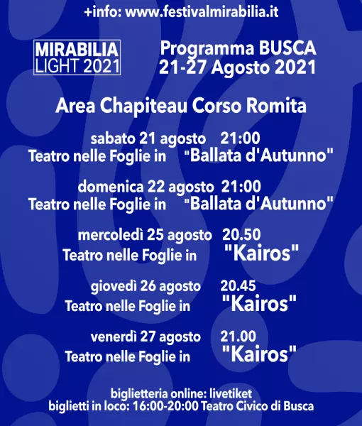 Area Chapiteau corso Romita