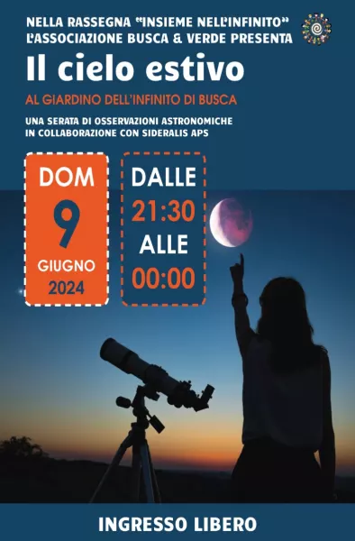 Domenica 9 giugno una serata di osservazioni stellari 