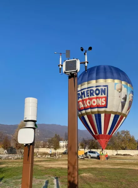 Stazione meteo e voli in mongolfiera,  percorsi in contemporanea per seguire i cambiamenti climatici e per valorizzare le attrattive turistiche locali