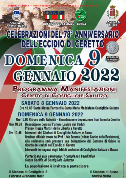 Il programma della celebrazione