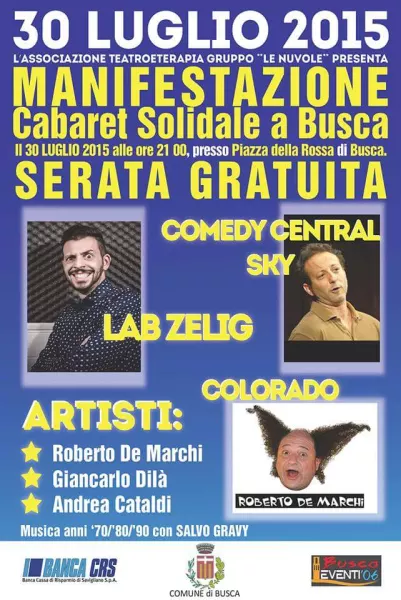 La locandina dello spettacolo di questa sera al Teatro Civico