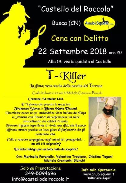 Cena con delitto sabato 22 settembre