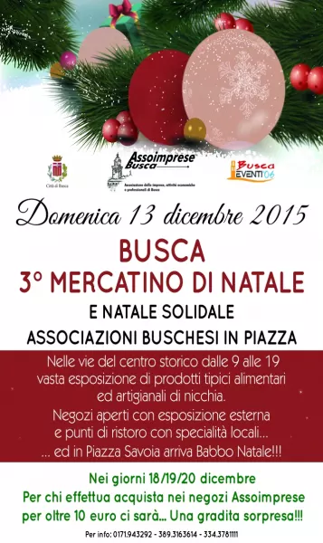 La locandina del Natale di Busca