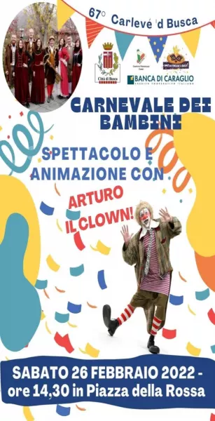 Sabato pomeriggio carnevale di bambini in piazza della  Rossa