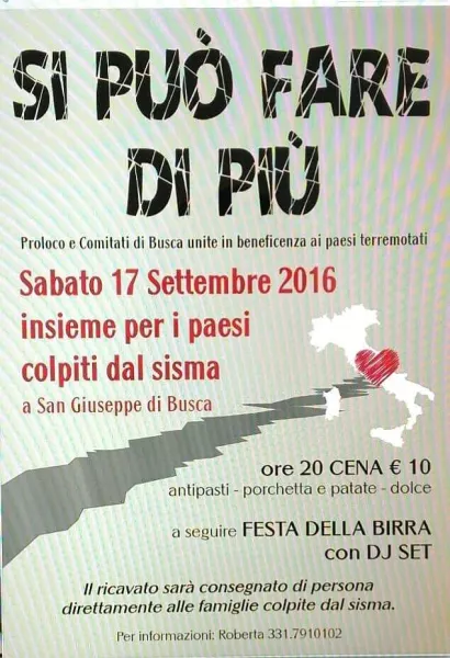 La locandina dell'evento