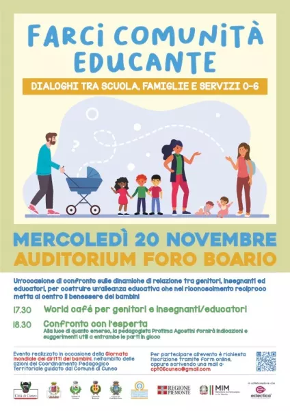 Cuneo il primo evento pubblico organizzato nell’ambito del Coordinamento Pedagogico Territoriale cui partecipano anche le scuole di Busca