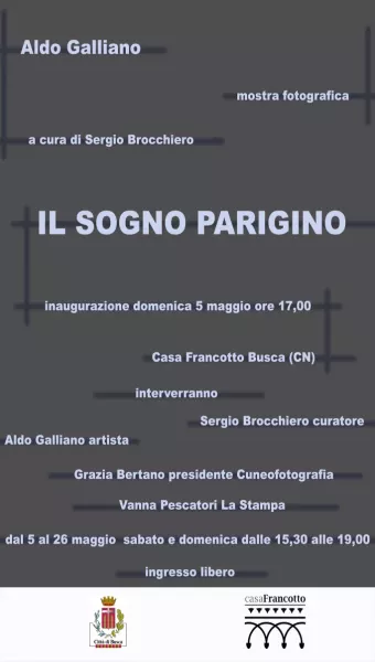 Sabato in Casa Francotto si inaugura la mostra fotografica Il sogno parigino 