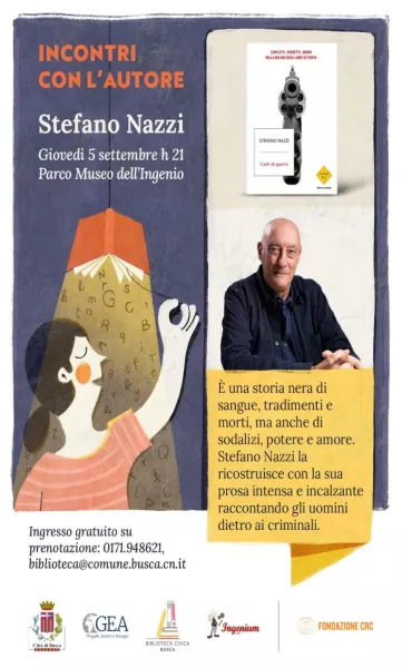 Giovedì  5 settembre Stefano Nazzi per gli Incontri della biblioteca