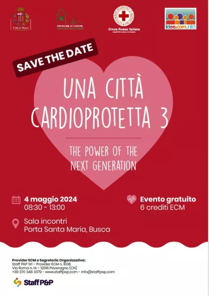 Aperte le iscrizioni all’evento gratuito e aperto a tutti che si terrà sabato 4 maggio, organizzato dal Comune in collaborazione con la Croce Rossa Italiana e l’associazione Idee.Comunità. Per i sanitari 6 crediti ECM