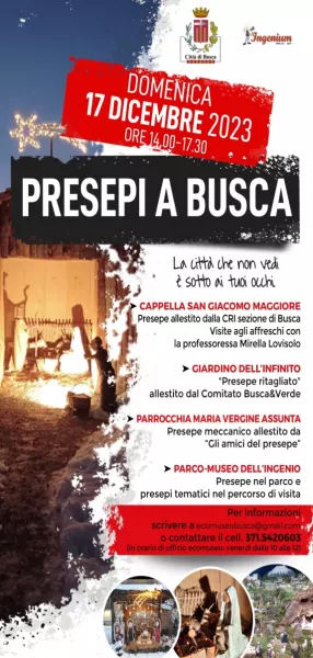 Domenica 17 dicembre il tour dei Presepi di  Busca