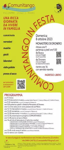 Domenica 8 ottobre Comunitango