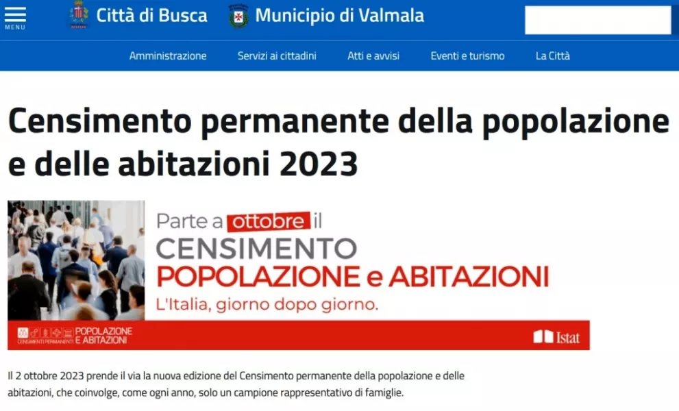 Da ottobre il Censimento permanente della popolazione 