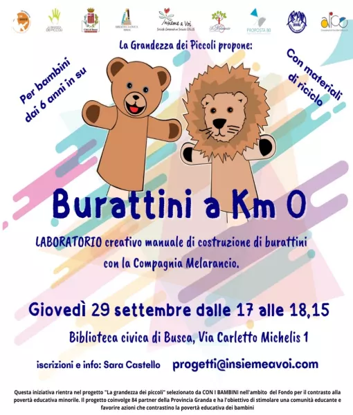 Il 29 settembre laboratorio per bambini dai 6 anni