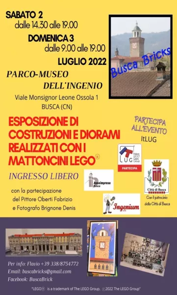 Busca Bricks nel parco dell'Ingenio il 2 e il 3 luglio