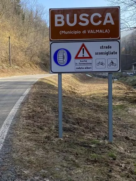 Lavori sulla strada provinciale per Valmala