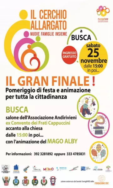 Sabato pomeriggio il Gran finale del Cerchio allargato